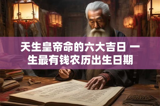 天生皇帝命的六大吉日 一生最有钱农历出生日期