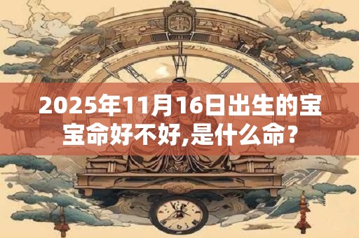 2025年11月16日出生的宝宝命好不好,是什么命？