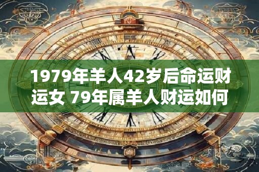 1979年羊人42岁后命运财运女 79年属羊人财运如何