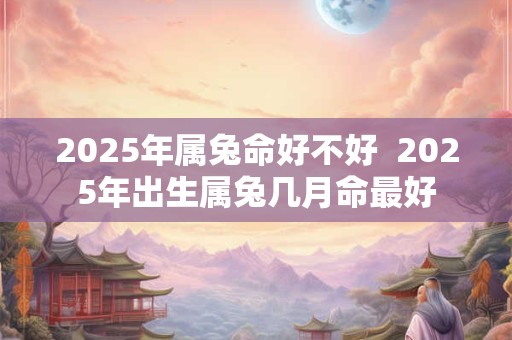 2025年属兔命好不好  2025年出生属兔几月命最好
