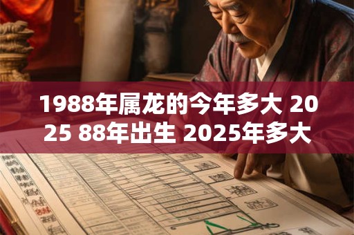 1988年属龙的今年多大 2025 88年出生 2025年多大年龄