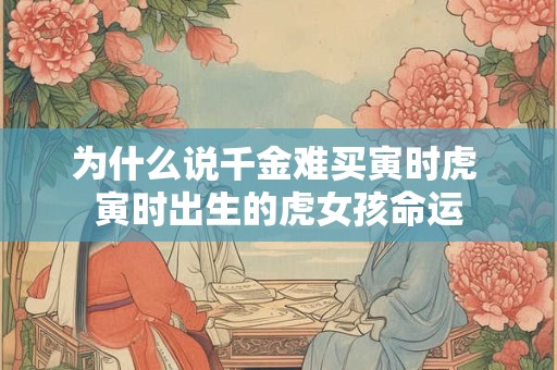 为什么说千金难买寅时虎 寅时出生的虎女孩命运