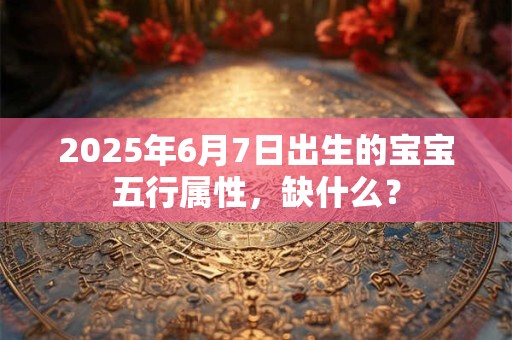 2025年6月7日出生的宝宝五行属性,缺什么? 2025年6月7日出生的宝宝五行属性,缺什么?