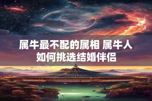 属牛最不配的属相 属牛人如何挑选结婚伴侣