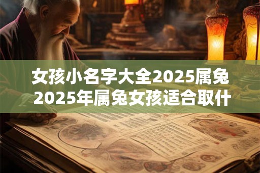 女孩小名字大全2025属兔 2025年属兔女孩适合取什么小名