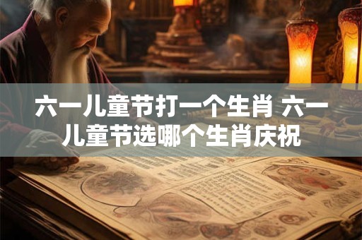 六一儿童节打一个生肖 六一儿童节选哪个生肖庆祝