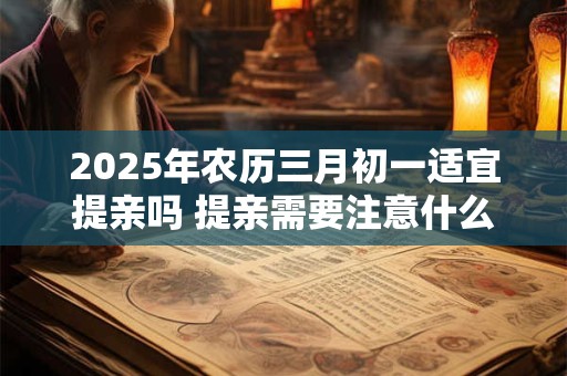 2026年农历三月初一适宜提亲吗 提亲需要注意什么