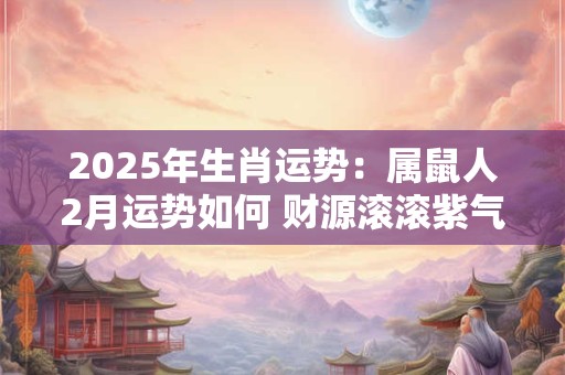 2025年生肖运势：属鼠人2月运势如何 财源滚滚紫气东来