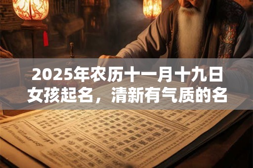 2025年农历十一月十九日女孩起名，清新有气质的名字精选