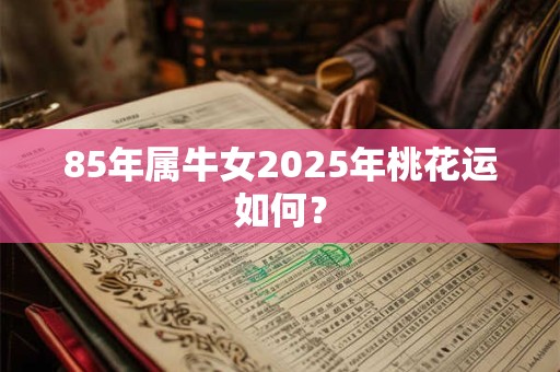 85年属牛女2025年桃花运如何？