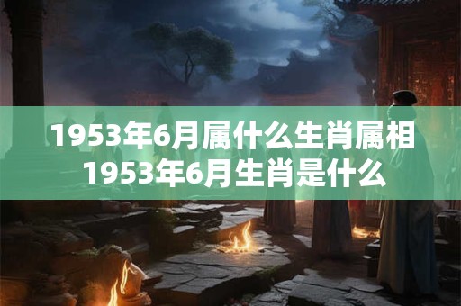 1953年6月属什么生肖属相 1953年6月生肖是什么 1953年6月属什么生肖属相 1953年6月生肖是什么