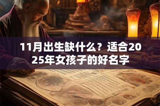 11月出生缺什么？适合2026年女孩子的好名字