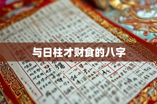 与日柱才财食的八字