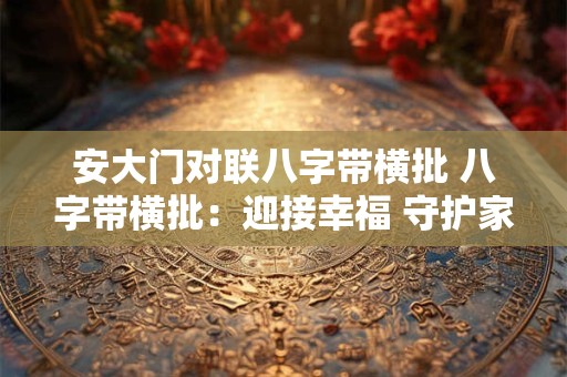 安大门对联八字带横批 八字带横批：迎接幸福 守护家园