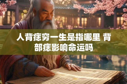人背痣穷一生是指哪里 背部痣影响命运吗