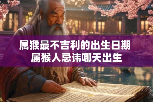 属猴最不吉利的出生日期 属猴人忌讳哪天出生