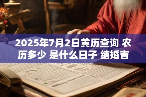 2025年7月2日黄历查询 农历多少 是什么日子 结婚吉时 2025年7月2日黄历查询 农历多少 是什么日子 结婚吉时