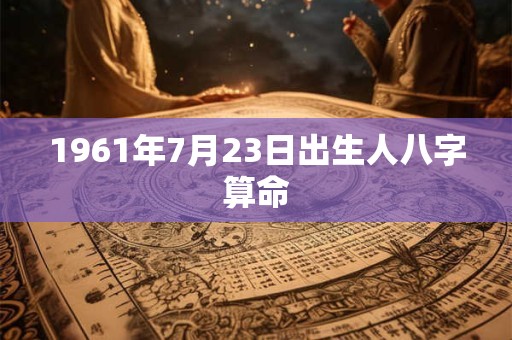 1961年7月23日出生人八字算命 1961年7月23日出生人八字算命