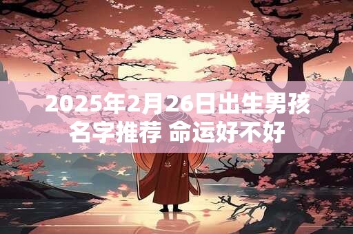 2025年2月26日出生男孩名字推荐 命运好不好