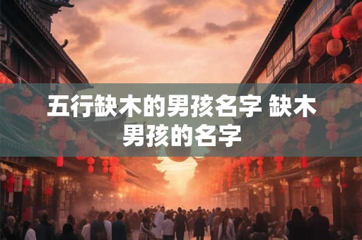 五行缺木的男孩名字 缺木男孩的名字
