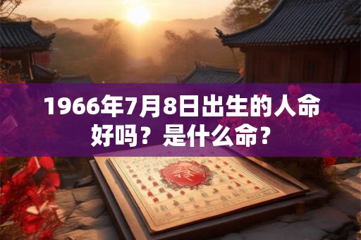 1966年7月8日出生的人命好吗？是什么命？