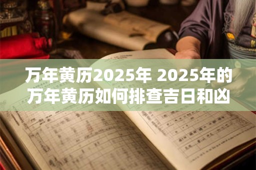 万年黄历2025年 2025年的万年黄历如何排查吉日和凶日 万年黄历2025年 2025年的万年黄历如何排查吉日和凶日