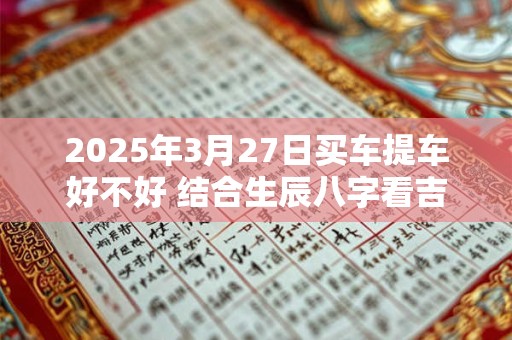 2025年3月27日买车提车好不好 结合生辰八字看吉日