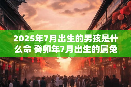 2026年7月出生的男孩是什么命 癸卯年7月出生的属兔男孩运势怎么样 2026年7月出生的男孩是什么命 癸卯年7月出生的属兔男孩运势怎么样