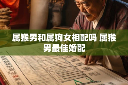属猴男和属狗女相配吗 属猴男最佳婚配
