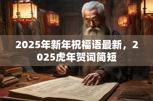 2025年新年祝福语最新，2025虎年贺词简短