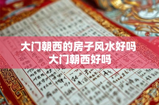 大门朝西的房子风水好吗 大门朝西好吗