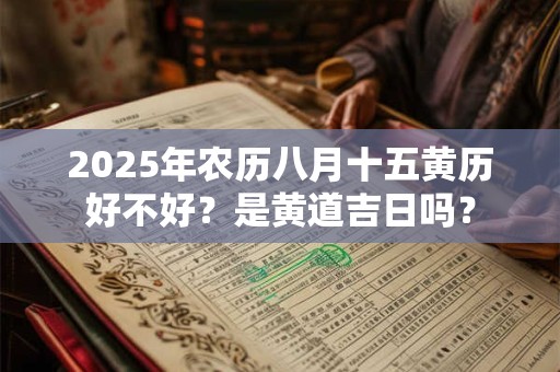 2025年农历八月十五黄历好不好？是黄道吉日吗？
