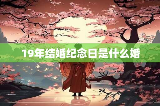 19年结婚纪念日是什么婚
