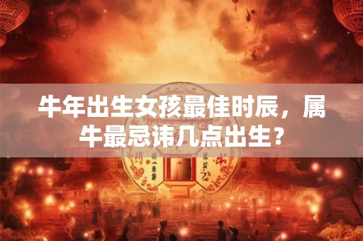 牛年出生女孩最佳时辰，属牛最忌讳几点出生？