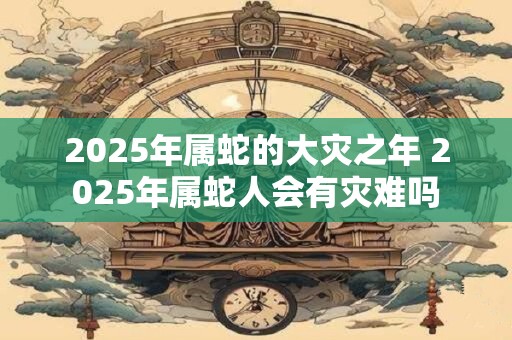 2025年属蛇的大灾之年 2025年属蛇人会有灾难吗