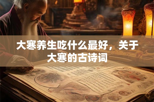 大寒养生吃什么最好,关于大寒的古诗词 大寒养生吃什么最好,关于大寒的古诗词