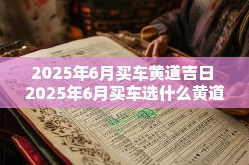 2026年6月买车黄道吉日 2026年6月买车选什么黄道吉日