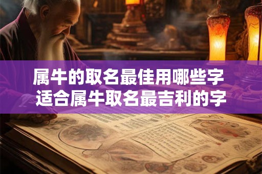 属牛的取名最佳用哪些字 适合属牛取名最吉利的字