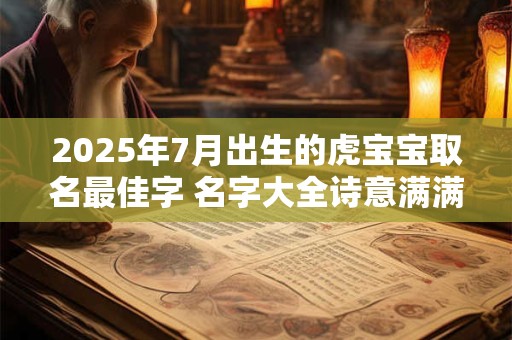 2025年7月出生的虎宝宝取名最佳字 名字大全诗意满满