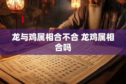 龙与鸡属相合不合 龙鸡属相合吗