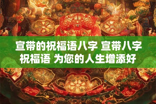 宣带的祝福语八字 宣带八字祝福语 为您的人生增添好运！