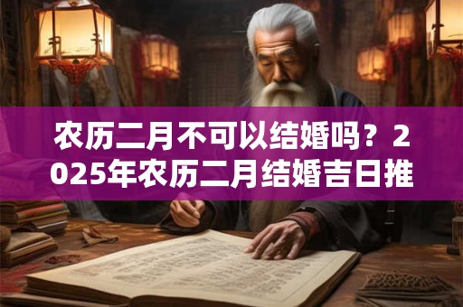 农历二月不可以结婚吗？2025年农历二月结婚吉日推荐