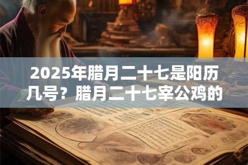 2025年腊月二十七是阳历几号？腊月二十七宰公鸡的由来