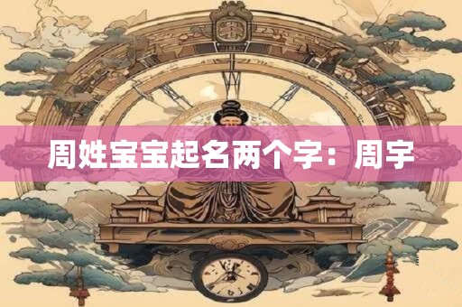 周姓宝宝起名两个字：周宇