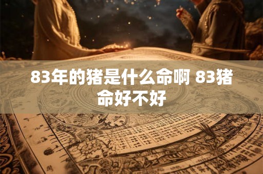 83年的猪是什么命啊 83猪命好不好
