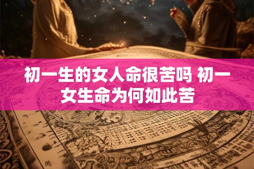 初一生的女人命很苦吗 初一女生命为何如此苦