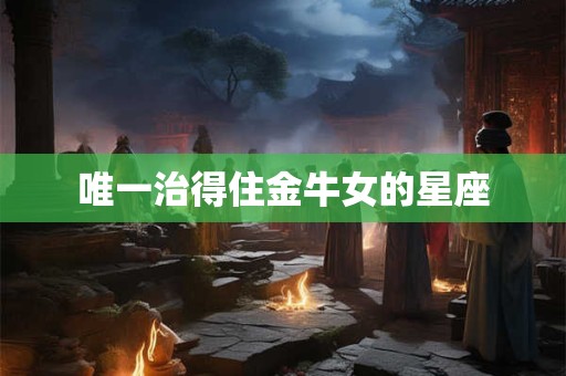 唯一治得住金牛女的星座