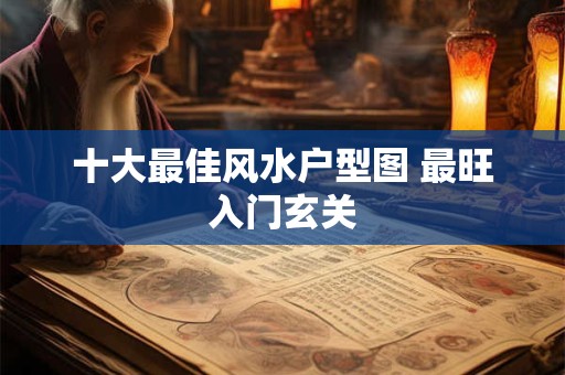 十大最佳风水户型图 最旺入门玄关