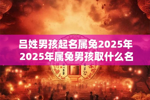 吕姓男孩起名属兔2025年 2025年属兔男孩取什么名字好