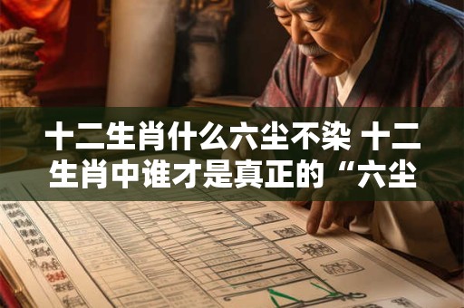 十二生肖什么六尘不染 十二生肖中谁才是真正的“六尘不染”